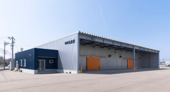 （株）川北産業 美川営業所 一般物倉庫の外観